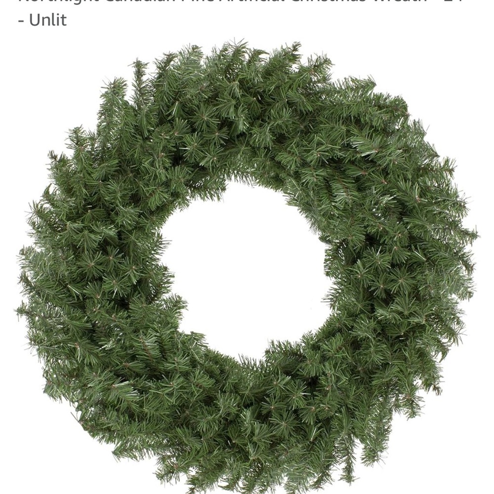 Artificial Green Christmas Wreath